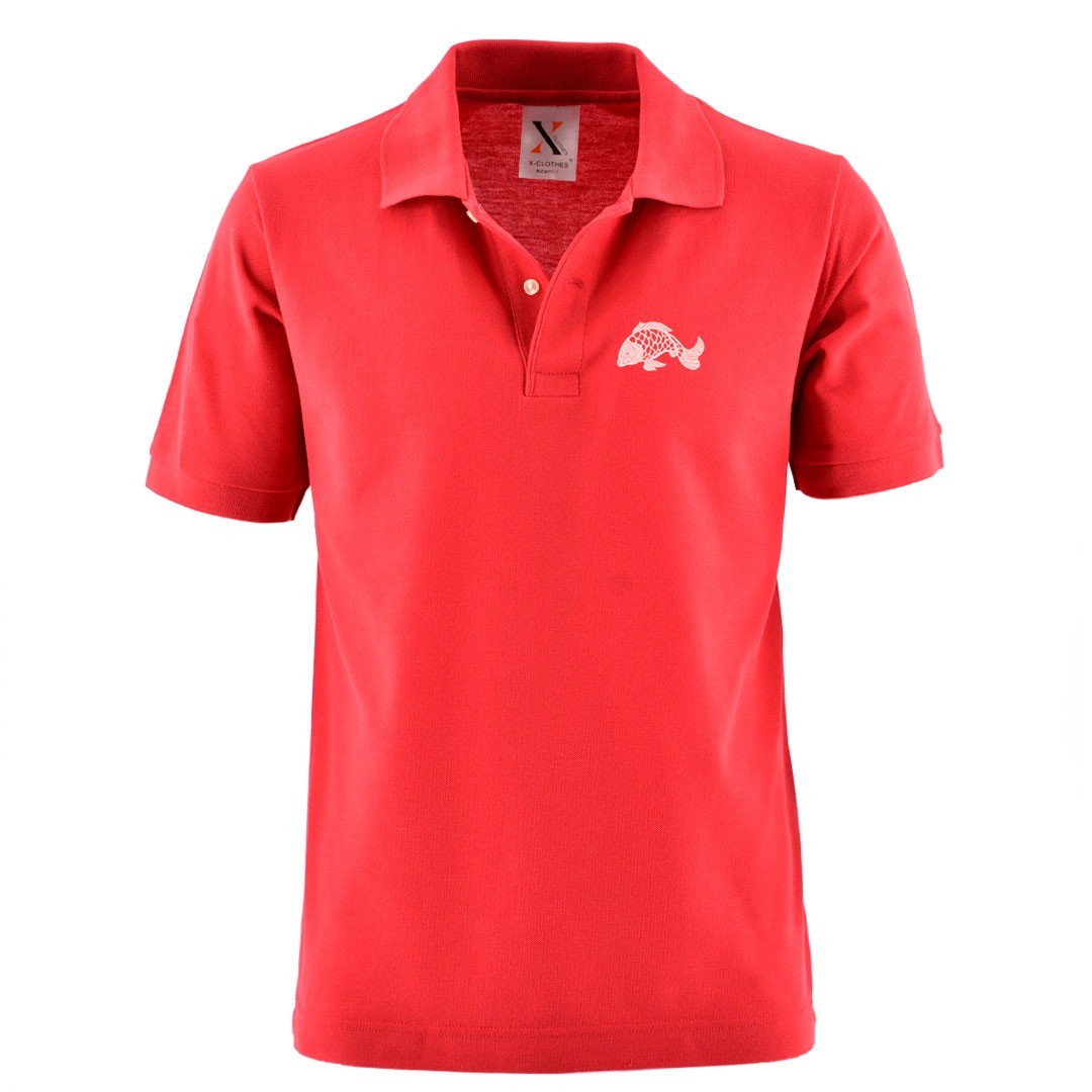 カジキ マグロ 刺繍 メンズ ポロシャツ 半袖 服 グッズ 魚 得トク