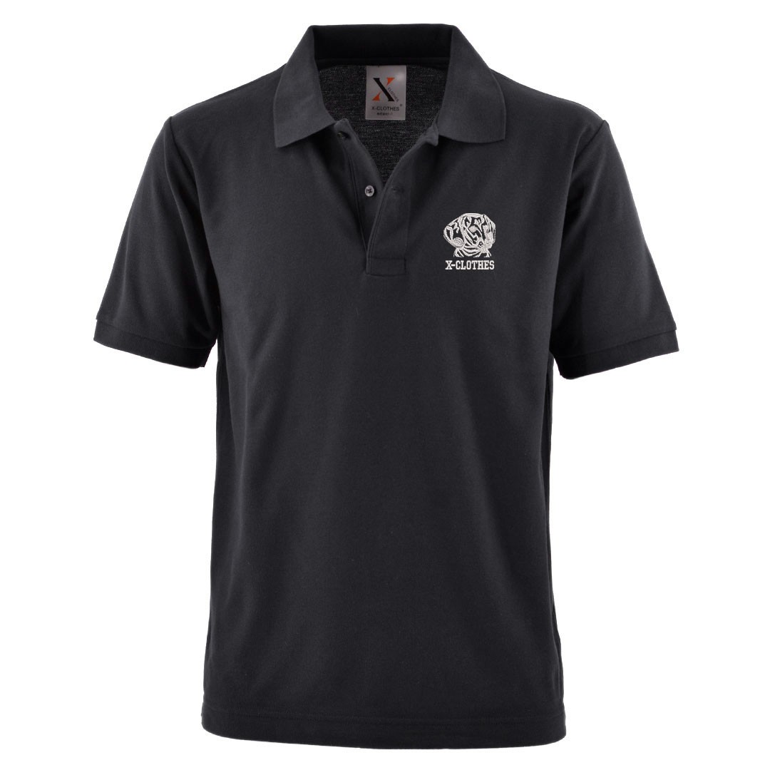 【美品】Bristol EMBLEM POLO Mサイズ　黒　半袖　メンズ メンズ/ポロシャツ/レギュラーフィット｜Hurley（ハーレー