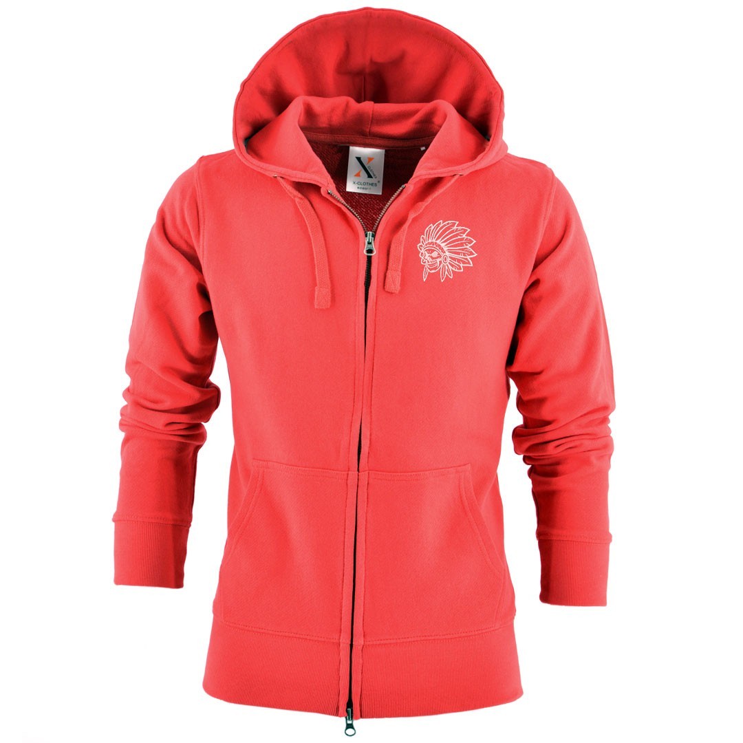 ドクロ 刺繍 メンズ ジップ パーカー 服 グッズ インディアン 得トク