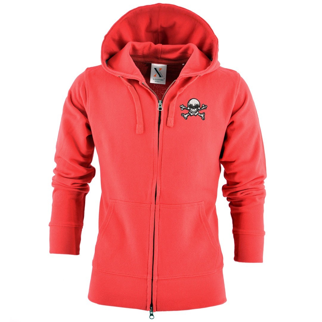 ドクロ 刺繍 メンズ ジップ パーカー 服 グッズ インディアン 得トク