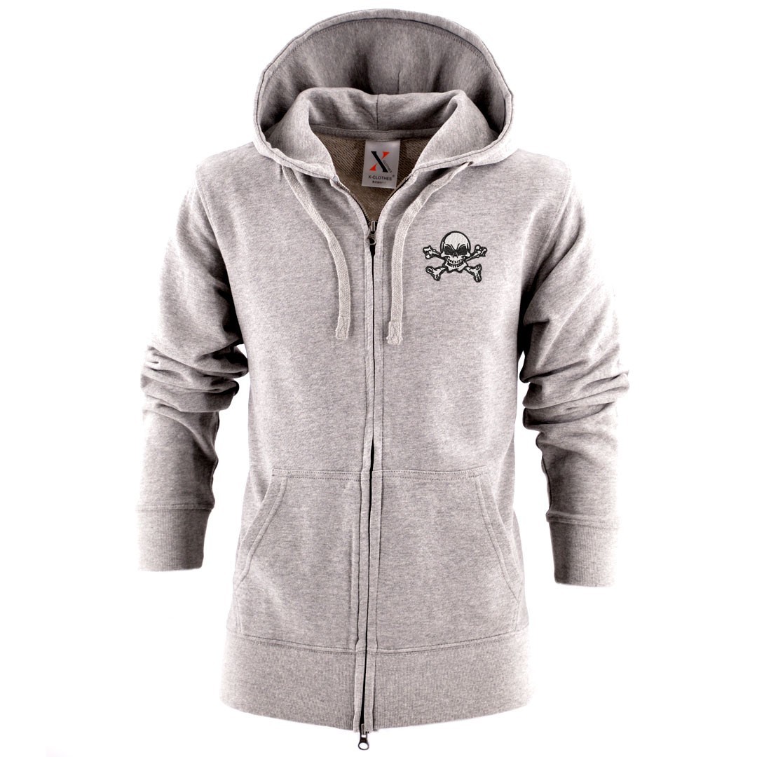 ドクロ 刺繍 メンズ ジップ パーカー 服 グッズ インディアン 得トク