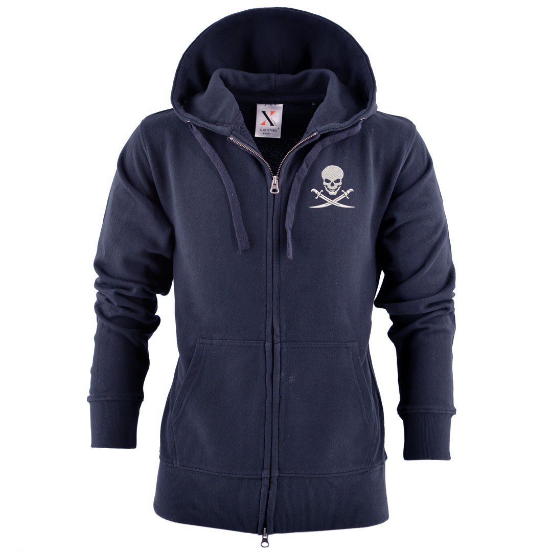 ドクロ 刺繍 メンズ ジップ パーカー 服 グッズ インディアン 得トク