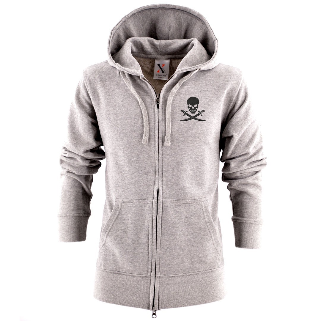 ドクロ 刺繍 メンズ ジップ パーカー 服 グッズ インディアン 得トク