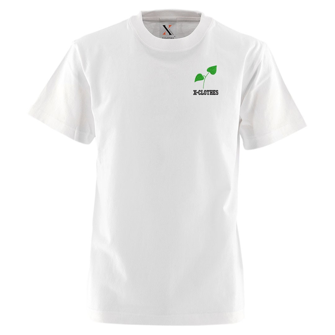 モンステラ 刺繍 メンズ Tシャツ 5.6オンス 半袖 服 グッズ ハワイ