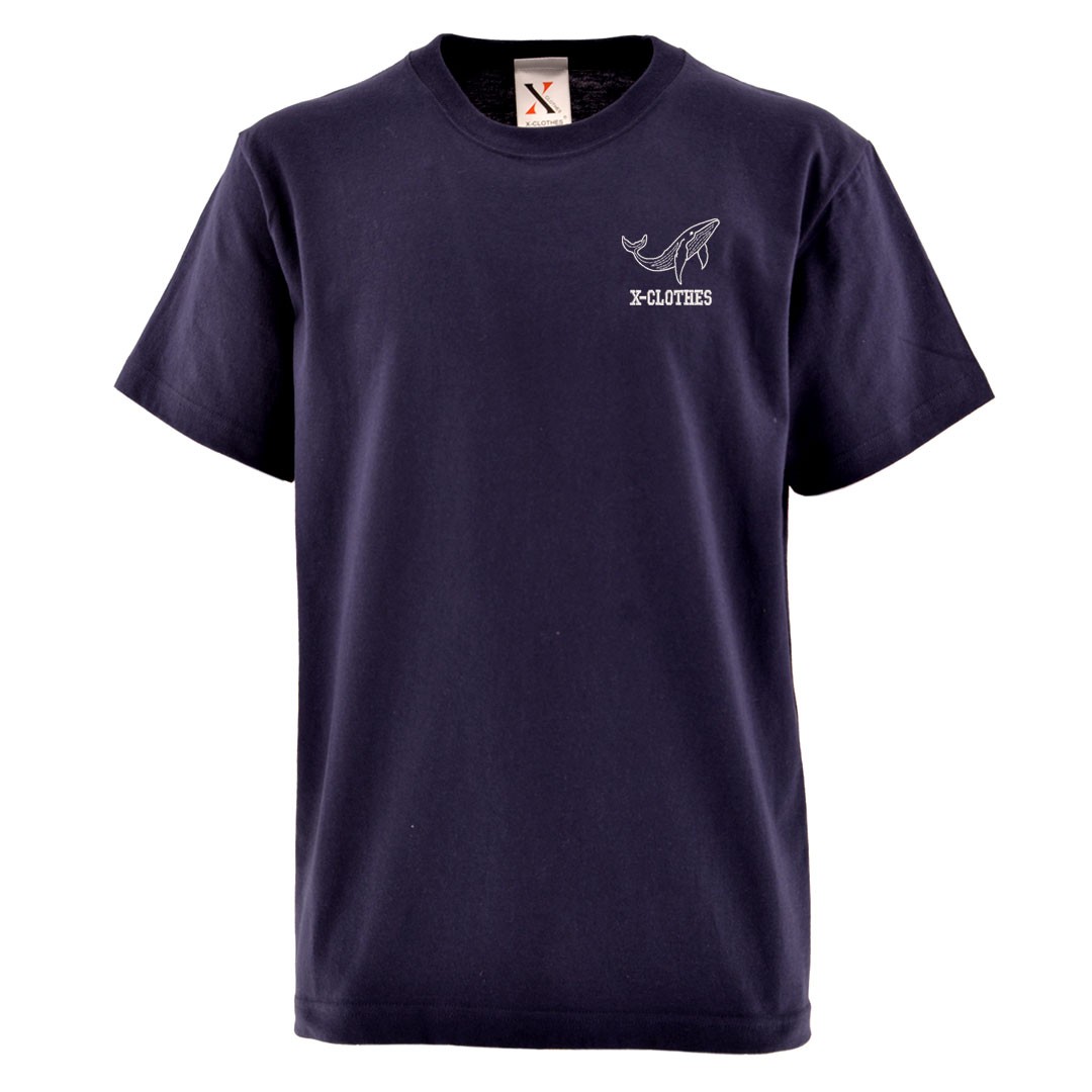 クジラ 刺繍 メンズ Tシャツ 5.6オンス 半袖 服 グッズ イルカ 鯨 サンゴ 鯉 得トク２WEEKs｜x-clothes｜11