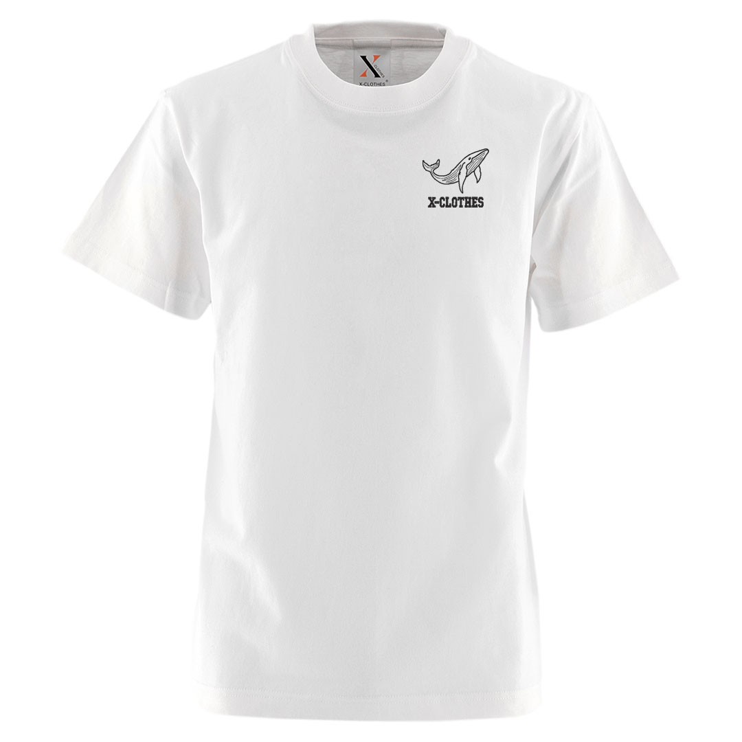 クジラ 刺繍 メンズ Tシャツ 5.6オンス 半袖 服 グッズ イルカ 鯨 サンゴ 鯉 得トク２WEEKs｜x-clothes｜12