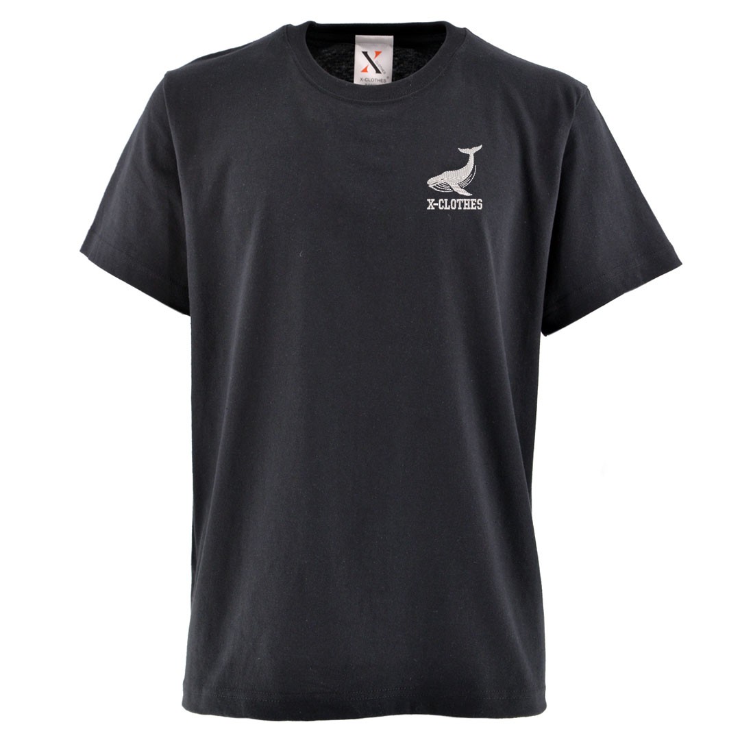 クジラ 刺繍 メンズ Tシャツ 5.6オンス 半袖 服 グッズ イルカ 鯨 サンゴ 鯉 得トク２WEEKs｜x-clothes｜14