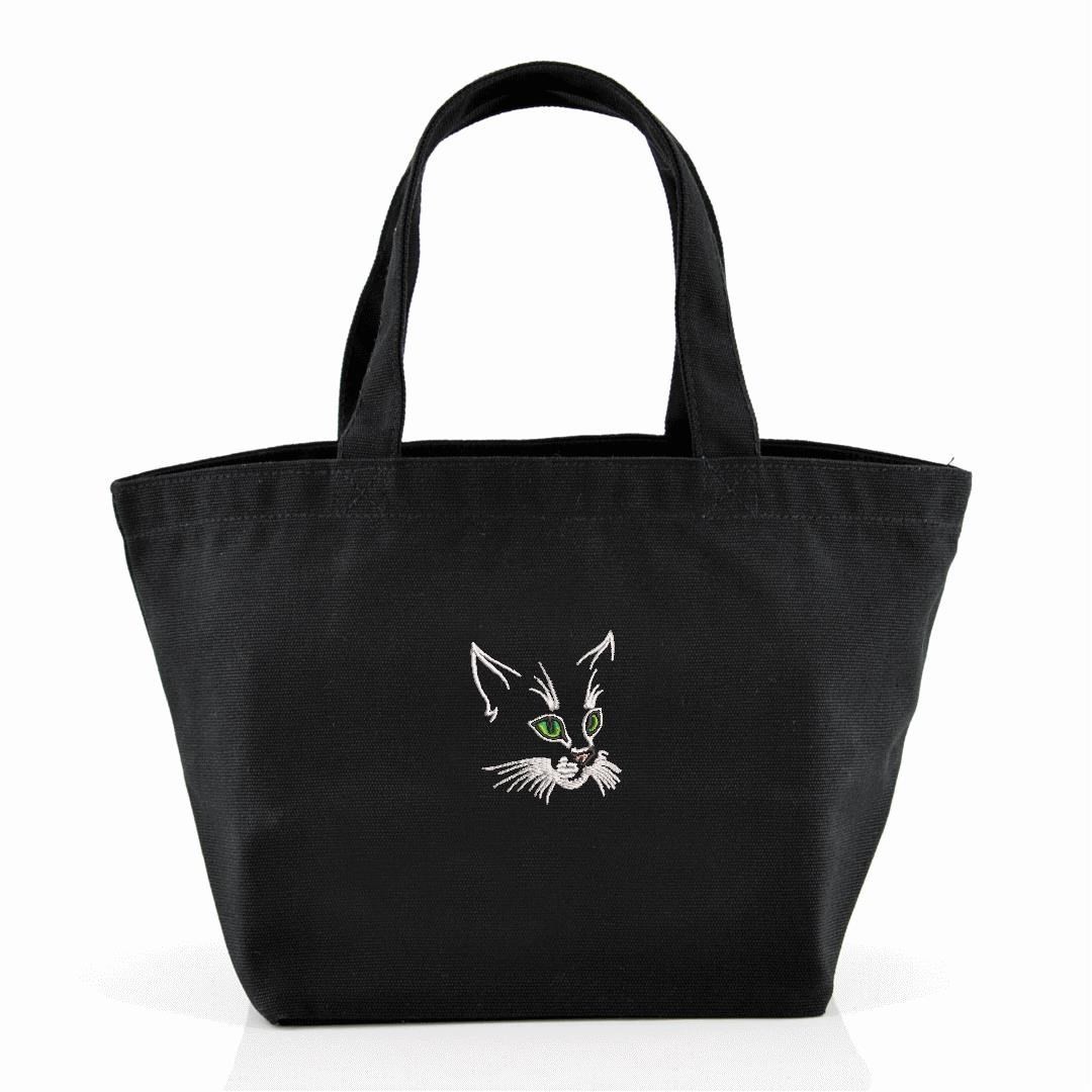 ねこ 刺繍 バッグ ミニトートバッグ トートバッグ グッズ ネコ