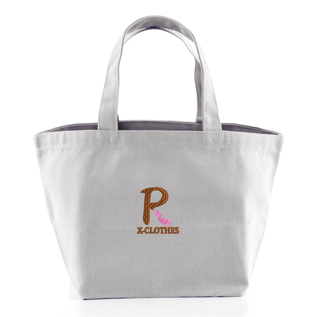 イニシャルP 刺繍 バッグ ミニトートバッグ トートバッグ グッズ