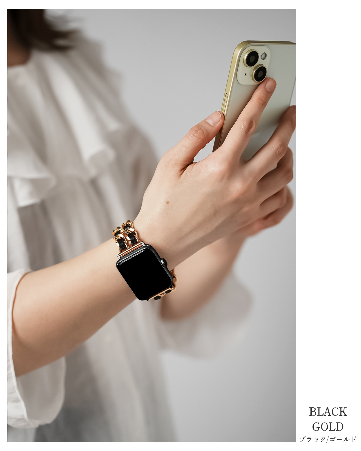 スリコ スマートウォッチプラス バンド ベルト レディース 3COINS おしゃれ かわいい 韓国 レザー チェーン 20mm 交換バンド 大人可愛い 大人女子 女性 おすすめ |  | 03