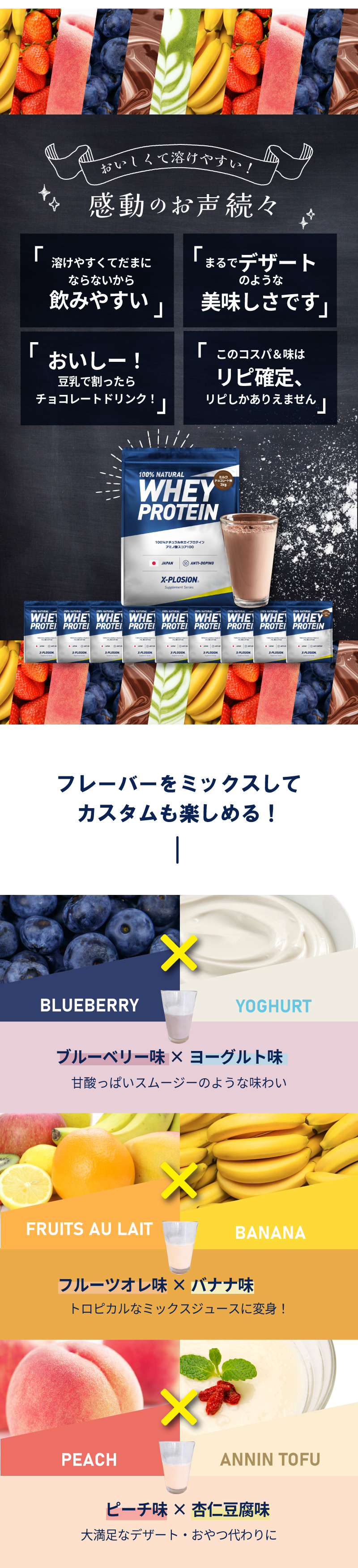 エクスプロージョン WPC 3kg キャラメルホワイトチョコ味 100%ホエイ