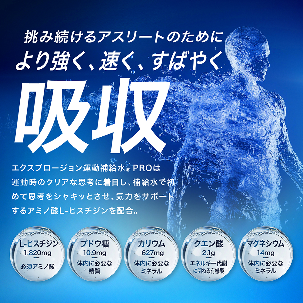 X-PLOSION 熱中症対策 水分補給 ミネラル補給 電解質 筋トレ トレーニング サプリ スポーツ ドリンク レモン味 コスパ最強 水分 運動前 運動中 運動時 運動後 飲み物 飲料 汗 喉が渇く