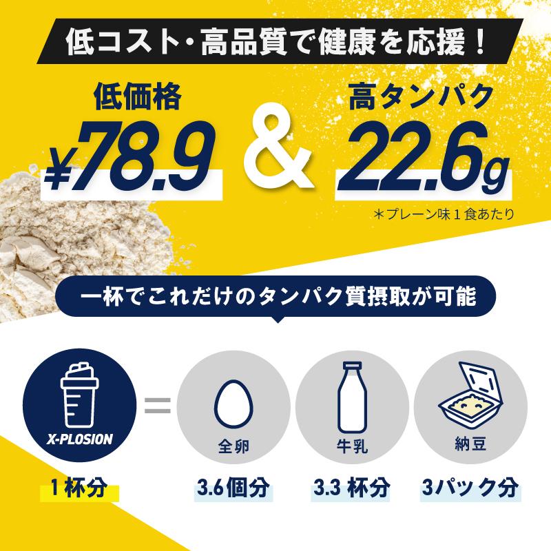 エクスプロージョン WPC 3kg バナナ味 100%ホエイプロテイン 大容量 