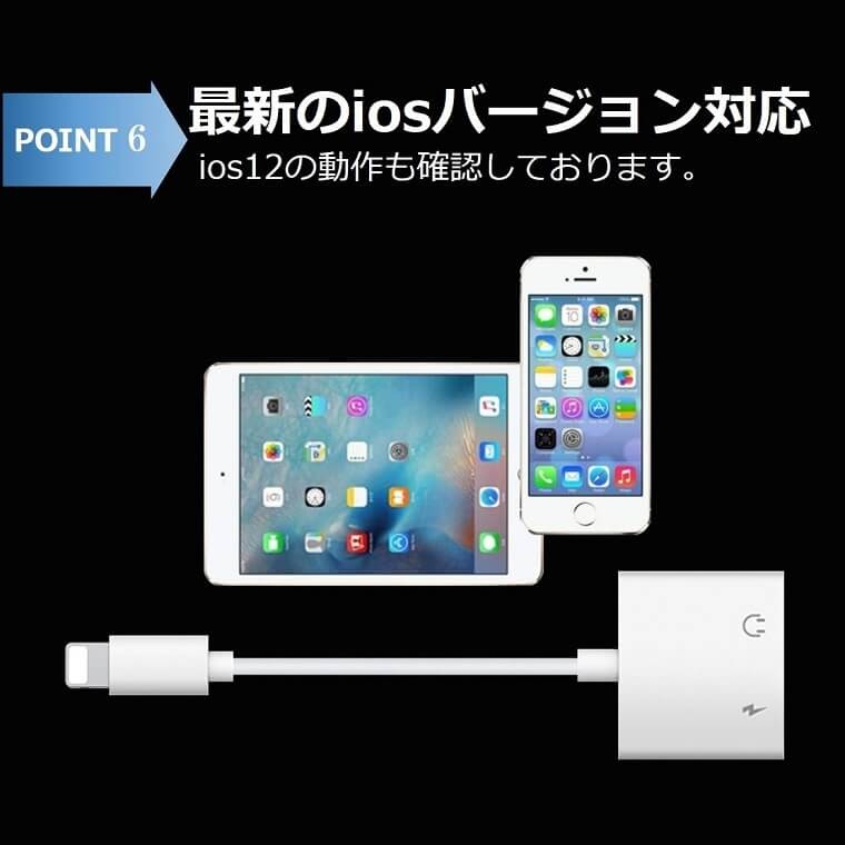 iOS16対応 iPhone ライトニングケーブル 変換アダプタ 電話通話 音楽再生 同時充電 リモコン付