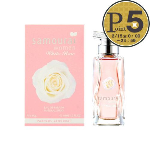 �y�����񂹁z �y���s�A���i�z �A�����h���� ���� �T�����C�E�[�}�� �z���C�g���[�Y ALAIN DELON samourai woman White Rose EDT 40ml  �y��}�ցz