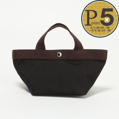 【並行輸入品】 エルベシャプリエ バッグ HERVE CHAPELIER 701C コーデュラ舟型 ミニトートバッグ（S） 09/69 0969 Noir Moka