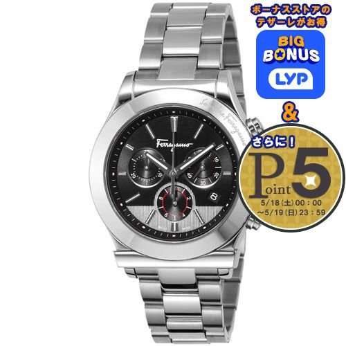 フェラガモ 腕時計 メンズウォッチ 【フェラガモ1898】 FFM080016 SILVER/BLACK FERRAGAMO