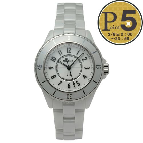 �y�����񂹁z �y���s�A���i�z �V���l�� CHANEL �r���v J12 H5698