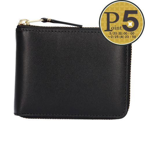 コムデギャルソン 折財布 【CLASSIC LEATHER LINE】 SA7100 ブラック(1 BLACK) COMME DES GARCONS :43362462:テザーレブランドショップ