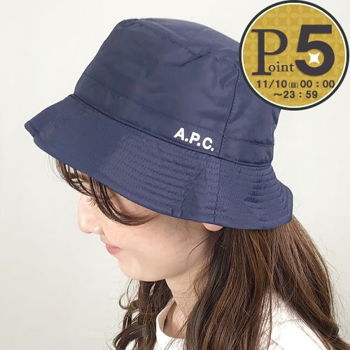 アーペーセー A.P.C. 帽子 ハット PAAES M24096 IAJ ネイビー系(MARINE 