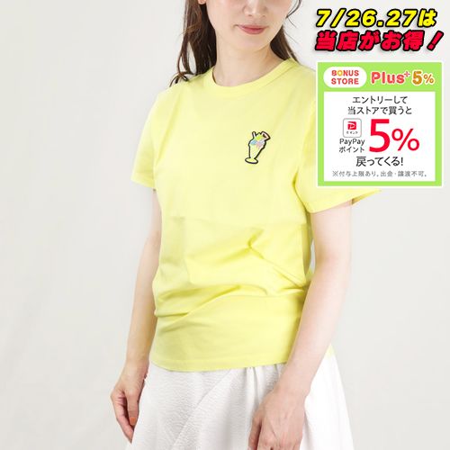MAISON KITSUNE Tシャツ KW00121KJ0035 MAISON KITSUNE メゾンキツネ レディースTシャツ ICE CREAM