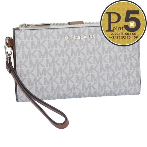 マイケルマイケルコース MICHAELMICHAELKORS 長財布 JET SET 34F1GJ6W4B ホワイト系(150 VANILLA) :43775002:テザーレブランドショップ