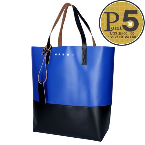 マルニ MARNI トートバッグ SHMQ0037A0 P5769 ZO226 ROYAL/BLACK :43787319:テザーレブランドショップ