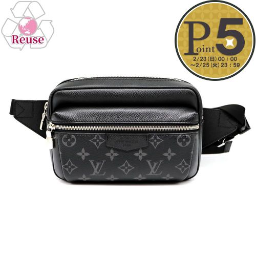 【お取り寄せ】 【リユース品】 ルイヴィトン LOUIS VUITTON バッグ ボディバッグ バムバッグ アウトドア M30245 ブラック系/シルバー金具 :80680796:テザーレブランドショップ