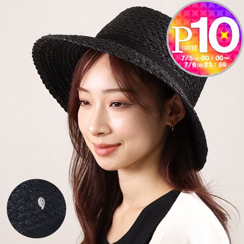 ヘレンカミンスキー ハット美品 - 黒