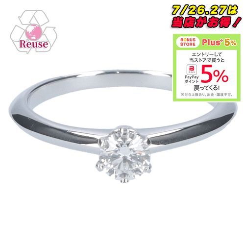 Yahoo! Yahoo!ショッピング(ヤフー ショッピング)【お取り寄せ】 【リユース品】 ティファニー TIFFANY アクセサリー リング Pt950 ダイヤリング