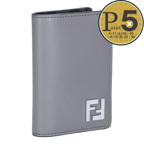FENDI 【並行輸入品】 フェンディ カードケース パスケース FFスクエア  