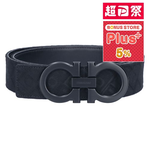 【並行輸入品】 フェラガモ FERRAGAMO メンズ ベルト リバーシブル SIZED 670383 0776397 NEROLOGO NERO