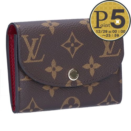 ルイヴィトン LOUIS VUITTON 折財布 ミニ財布 ポルトモネ・ロザリ モノグラム M41939 フューシャ