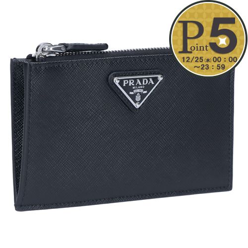 プラダ PRADA カードケース フラグメントケース 小銭入れ コインケース SAFFIANO TRIANG サフィアーノトライアングル  PORTACARTE CREDITO 2MC086 QHH F0002 NERO : 44003500 : テザーレブランドショップ - 通販 -  Yahoo!ショッピング