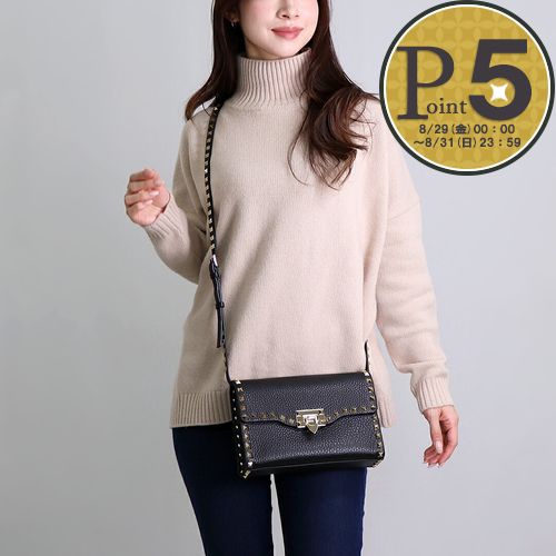 VALENTINO ショルダーバッグ 5W0B0181VSF 0NO ROCKSTUD VALENTINO ヴァレンティノ ショルダーバッグ レディース