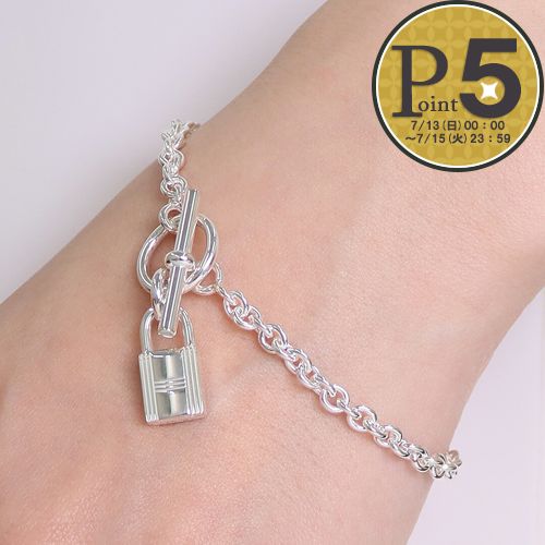 新品仕上げ HERMES エルメス SV925 シェーヌダンクル GM