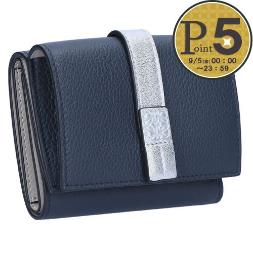 LOEWE ロエベ 折財布 三つ折り財布 C660TR2X05 6349 DARK NAVY