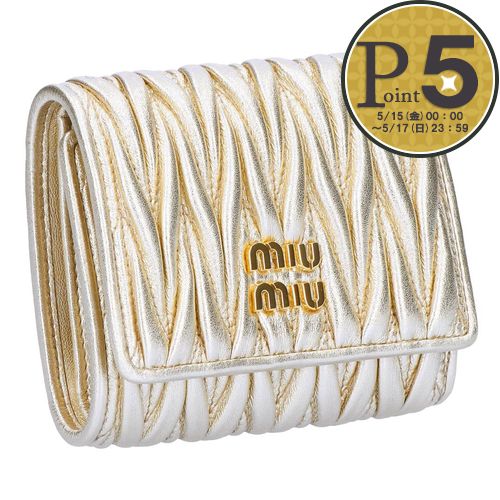 miumiu  新品　正規品　マトラッセ  定番 ミュウミュウ(MIUMIU) マトラッセ レディース長財布 | 通販・人気