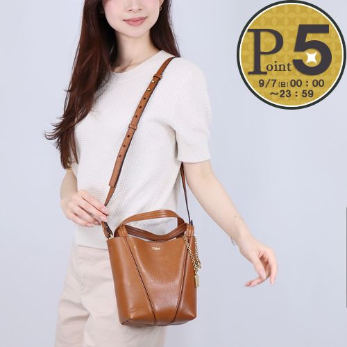 Chloe クロエ CHLOE 2WAYバッグ SPIN CH25SS812 N84 26M CLAY