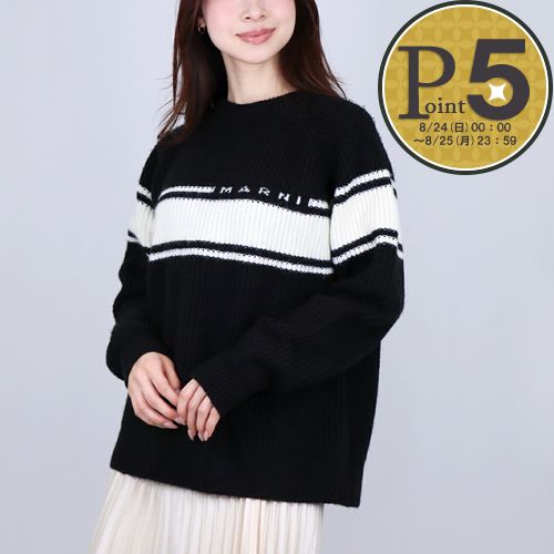 マルニ MARNI キッズ レディース ニット セーター ウールブレンドニット MK30U M01210 M00T0 0M900 BLACK