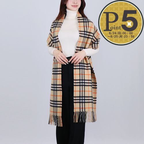 バーバリー(BURBERRY) カシミヤ レディースマフラー | 通販