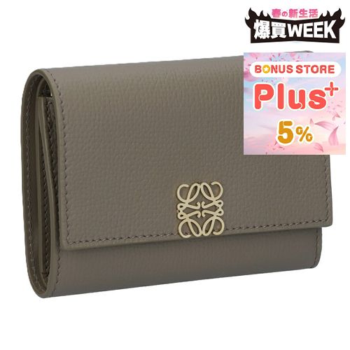 お取り寄せ】 ロエベ LOEWE 折財布 三つ折り財布 アナグラム  