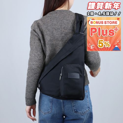 Maison Margiela 黒 ボディバッグ ナイロン MaisonMargiela メゾンマルジェラ ボディバッグ ブラック ナイロン