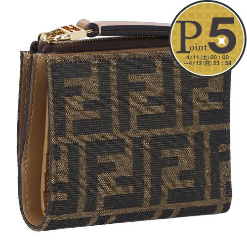 �y���s�A���i�z �t�F���f�B FENDI �܍��z ��܂���z ZUCCA JAGUARD 8M0519 A98P F0A6E BACCO+DARK BROWN+SOFT GOLD