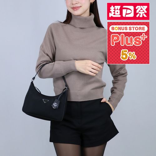 【並行輸入品】 プラダ PRADA ハンドバッグ ミニバッグ RE-EDITION 2005 RE-NYLON ミニバッグ 1N204X R064 TESSUTO+SAFFIANO F0002 NERO