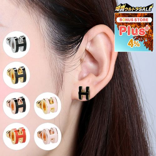 ピアスミニポップ hermesポップhピアス HERMES Mini Pop H earrings