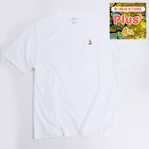 �y���s�A���i�z ���]���L�c�l MAISON KITSUNE �����Y ���� T�V���c DREAMING FOX COMFORT �h���[�~���O �t�H�b�N�X �R���t�H�[�g QM00102 KJ7026 P100 WHITE T-S