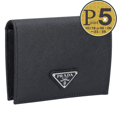 �y�����񂹁z �y���s�A���i�z �v���_ PRADA �܍��z ��܂���z �R���p�N�g�E�H���b�g SAFFIANO TRAIANGOLO �T�t�B�A�[�m�g���C�A���O�� 1MV204 QHH F0632 NE