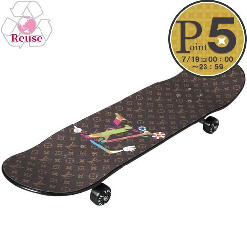 【予約会対象品】【お取り寄せ】 【リユース品】 ルイ・ヴィトン LOUIS VUITTON スケートボード スケートボード　村上隆×LOUISVUITTON GI1320 ブラウン系