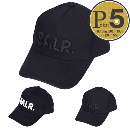 BALR. ボーラー キャップ 刺繍ロゴ 帽子 CAP B10015 ブラック BALR. ボーラー BALR キャップ 帽子 B10015 : テザーレブランド